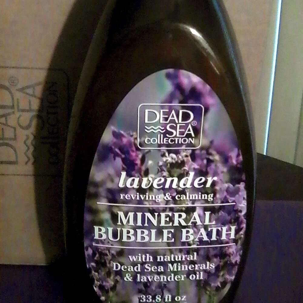 Mineral bubble bath, lavender oil, 33.8 fl oz, Dead Sea Collection, new